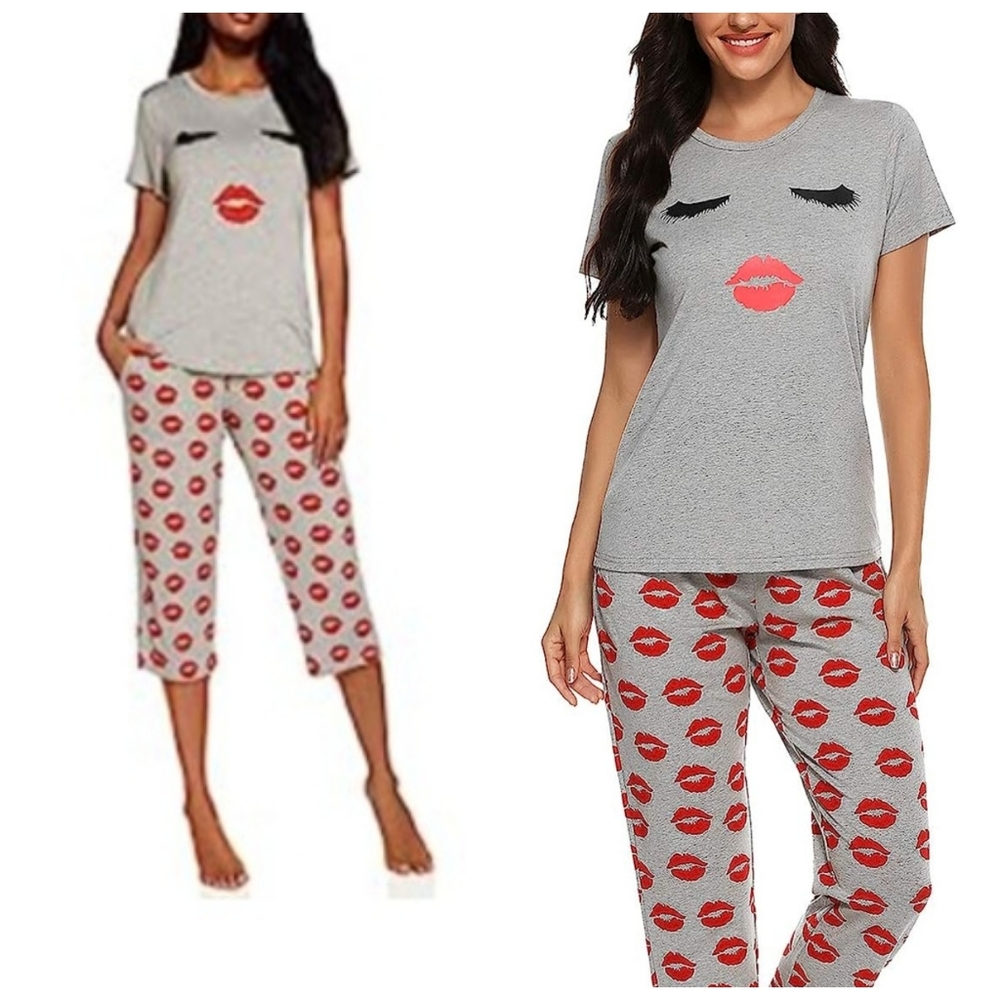 Maxmoda Pajama Set, Cropped, Size L